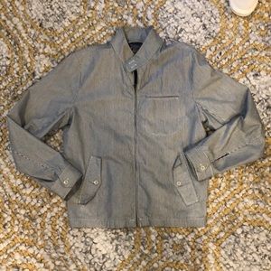 J.Crew engineer stripe Harrington jacket